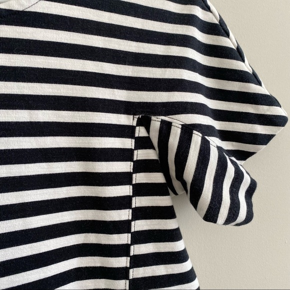J Crew Nautical Striped Dress Black White Small - Picture 8 of 11